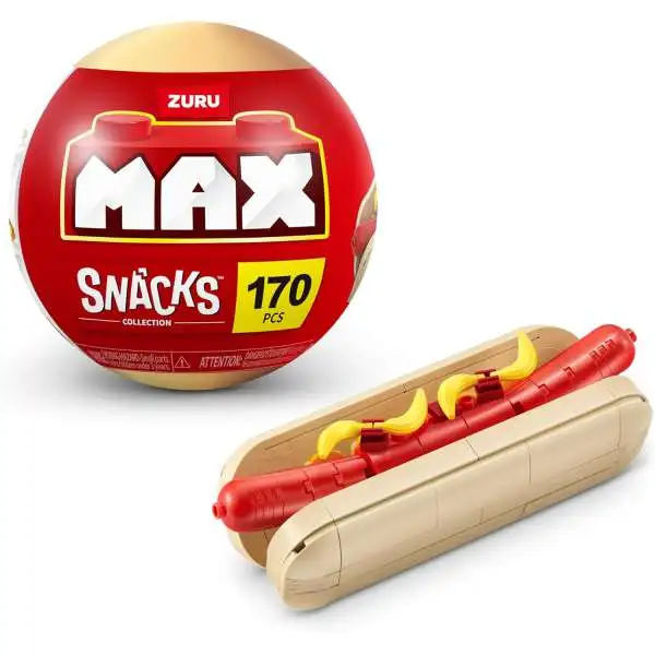 MAX Brick Construction Snacks Collection Hot Dog Set [170 Pieces]