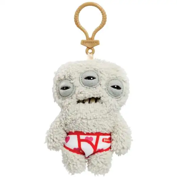 Fuggler Annoyed Alien 4 Plush Keyring White Zuru Toys - ToyWiz