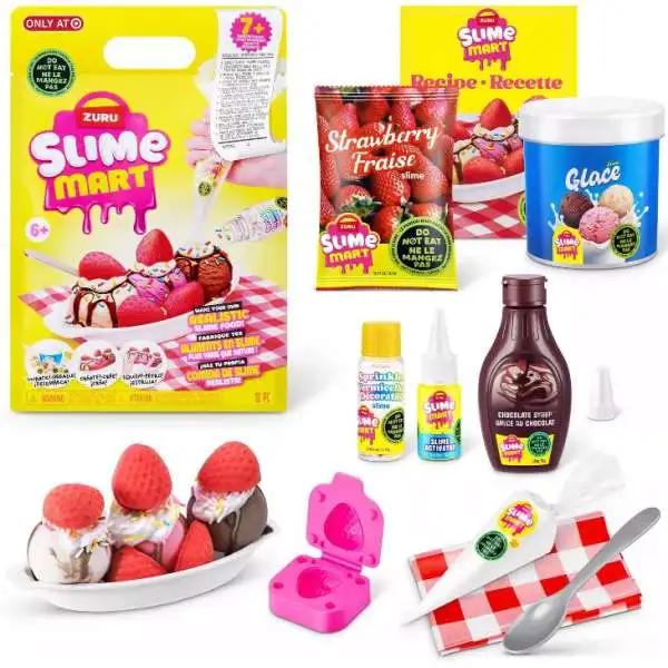 Slime Mart Small Bag Ice Cream Exclusive Slime Kit [7+ Ingredients Inside! Make Your Own Realistic Slime Food!]