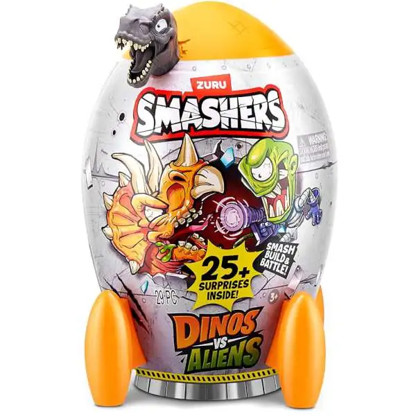 Smashers Dinos vs Aliens Spinosaurus Mystery Pack [Grey, 25+ Surprises!]