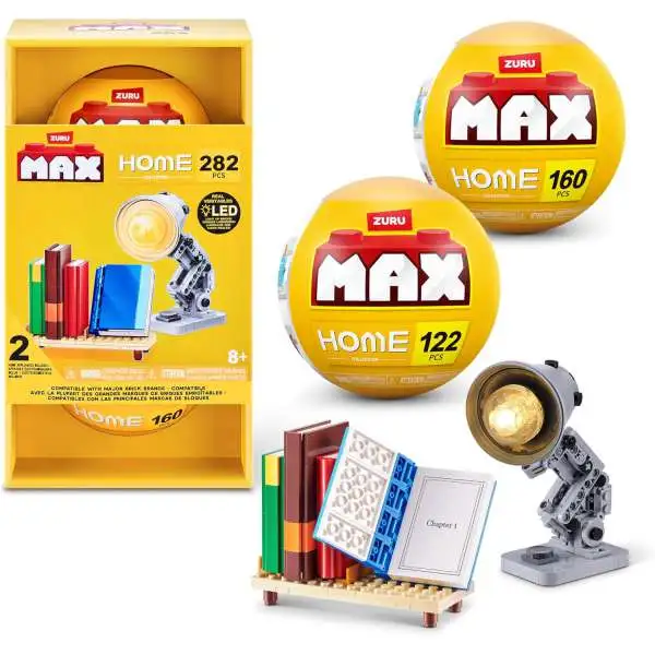 MAX Premium Collection HOME Books Lamp Brick Construction Set 282