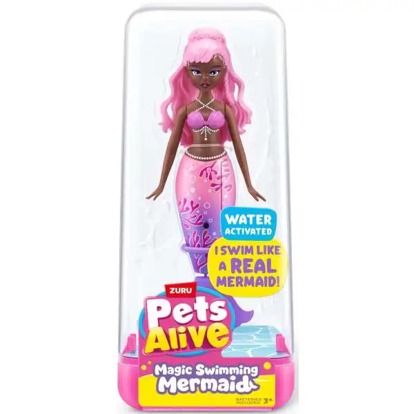 Pets Alive Magic Swimming Mermaid PINK & PURPLE Outfit Figure [Swims Like a Real Mermaid!]