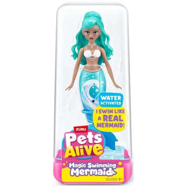 Pets Alive Magic Swimming Mermaid TEAL Outfit 5-Inch Figure [Swims Like a Real Mermaid!]