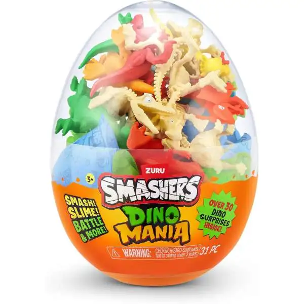 Smashers Dino Mania MEGA Mystery Egg [30+ Surprises!]