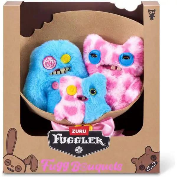 Fuggler Fugg Bouquets Mom, Dad Baby Out Plush 3-Pack Zuru Toys