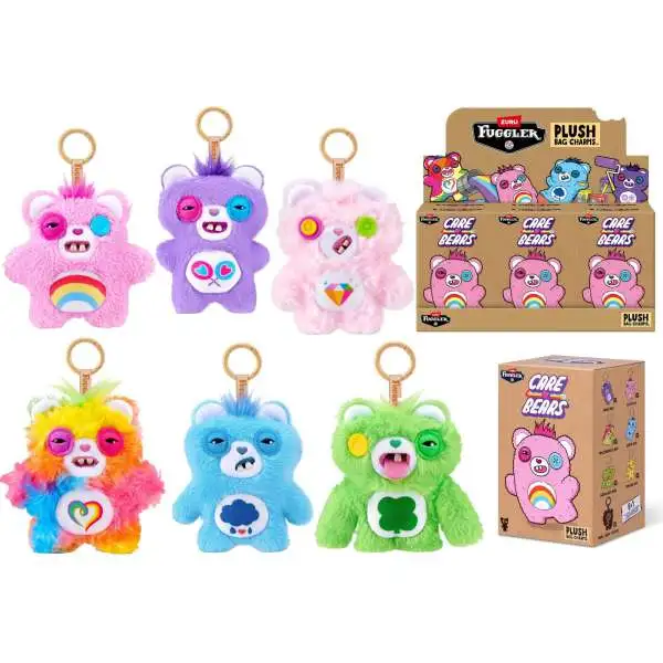 Fuggler Care Bears Plush Keyring 5 Mystery Box 6 Packs Zuru Toys