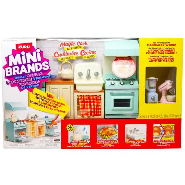 Mini Brands! Really Works Magic Cook Kitchen Playset [with Bonus Appliances!]