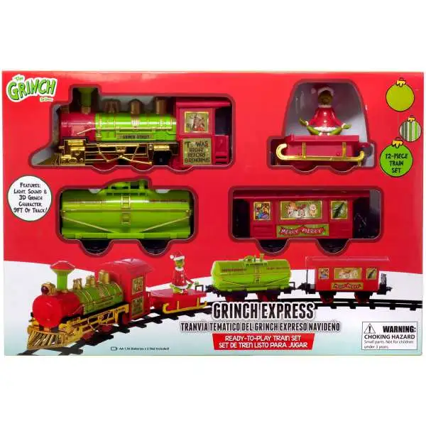 Dr. Seuss How the Grinch Stole Christmas! 2023 Grinch Holiday Express Train Set