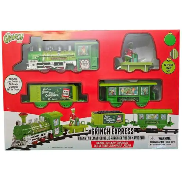 Dr. Seuss How the Grinch Stole Christmas! 2024 Grinch Holiday Express Train Set [Green Version]