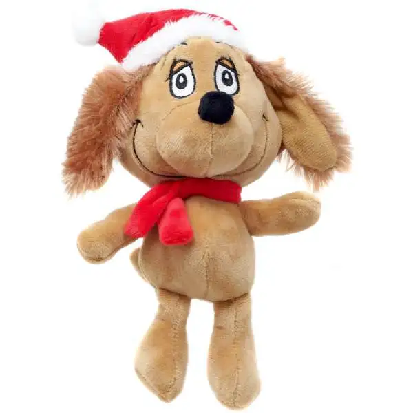 Dr. Seuss The Grinch Max 6-Inch Plush [with Santa Hat]
