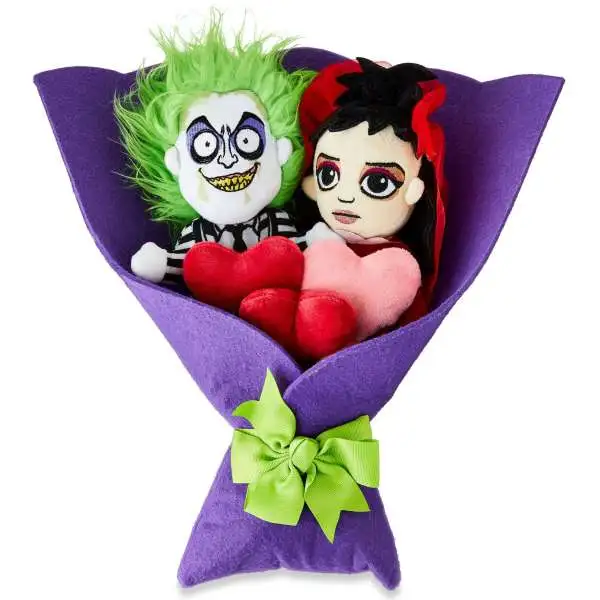 2025 Valentine's Day Beetlejuice & Lydia 12-Inch Plush Bouquet 2-Pack