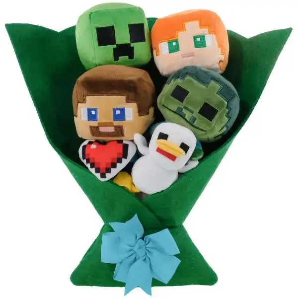 Minecraft 2026 Valentines Day Steve, Creeper, Alex Chicken Jockey