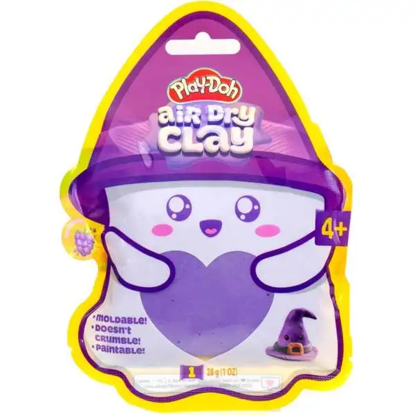 Play-Doh Halloween Air Dry Clay Purple 1 Oz [Grape Scent!]