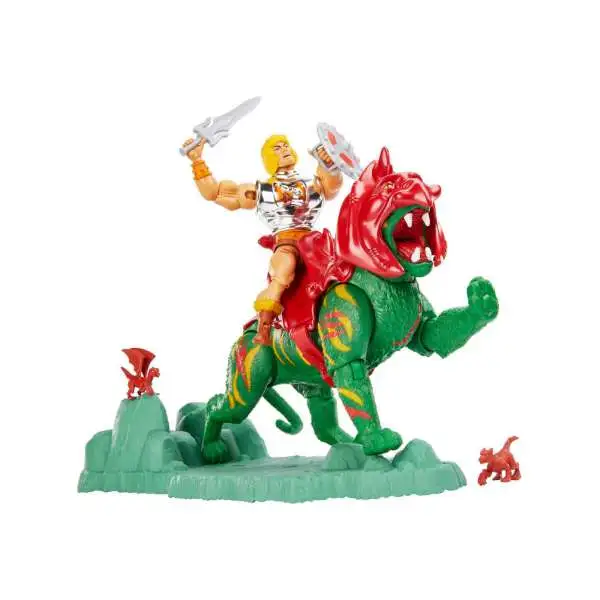 Masters of the Universe Battlefield Warriors Batttle Armor He-Man & Battle Cat Action Figure