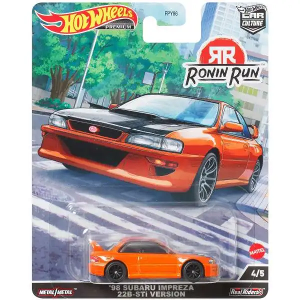 Hot Wheels Car Culture Ronin Run '98 Subaru Impreza 22B-STi Version Die Cast Car #4/5
