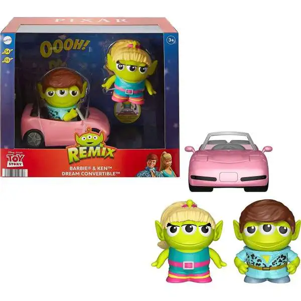 Disney / Pixar Pixar Fest Alien Remix Series 1 Barbie & Ken Dream Convertible Exclusive 3-Inch Mini Figure 2-Pack