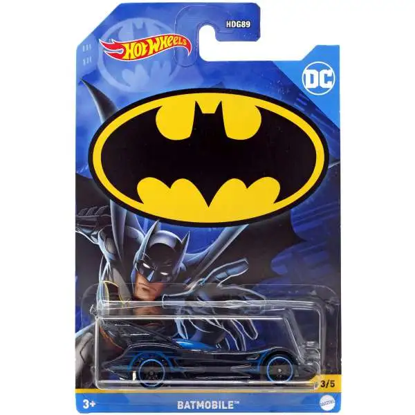 Hot Wheels DC Batmobile Diecast Car #3/5 [Blue]