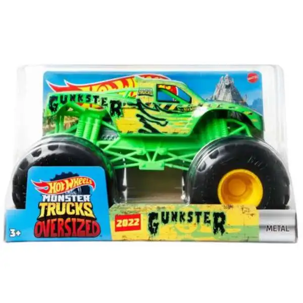 Hot Wheels Monster Trucks Oversized Gunkster Diecast Car