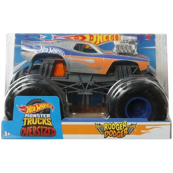 Hot Wheels Monster Trucks Rodger Dodger 164 Diecast Car 2-Pack Damaged ...