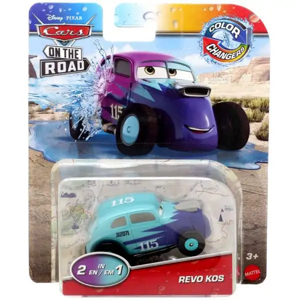 Disney / Pixar Cars On The Road Color Changers Revo Kos Diecast Car
