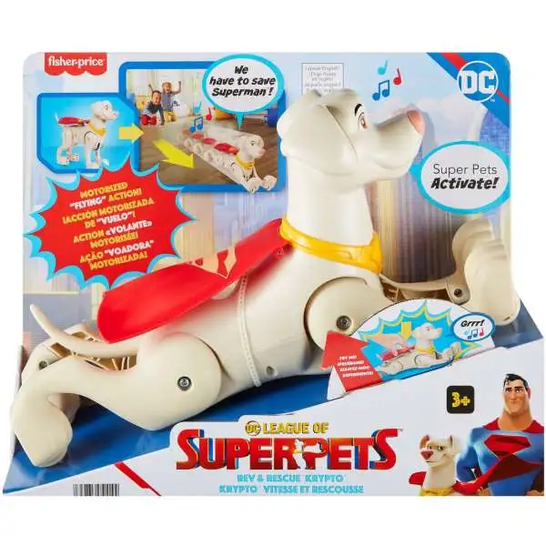 Fisher Price DC League of Super-Pets Rev & Rescue Krypto Action Figure