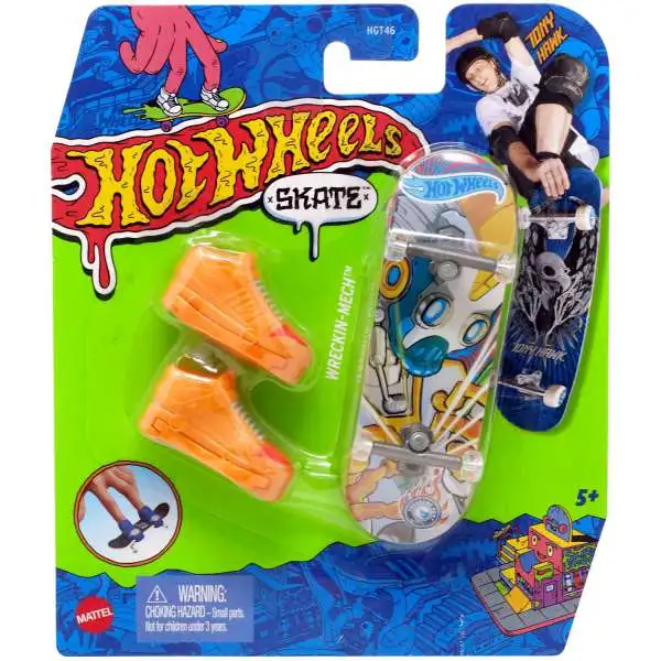 Hot Wheels Skate Tony Hawk Wreckin-Mech Mini Skateboard