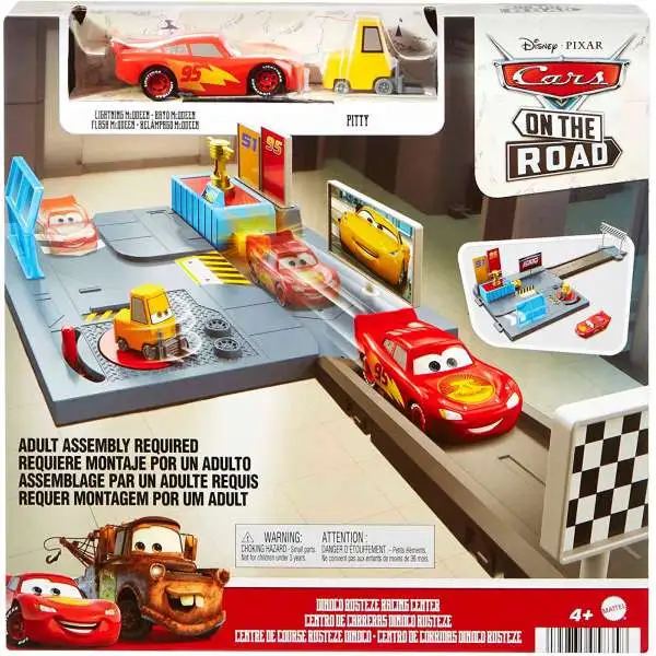 Disney / Pixar Cars On The Road Dinoco Rusteze Racing Center Playset [with Lightning McQueen & Pitty]