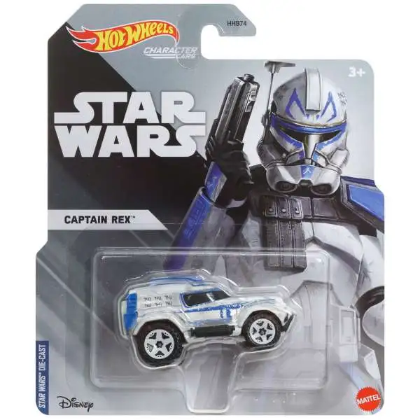 Hot Wheels Star Wars Character Cars Captain Rex Diecast Car