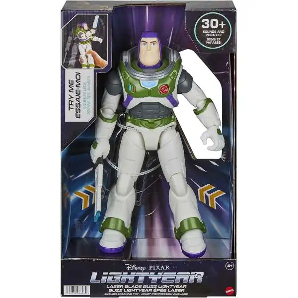 Disney / Pixar Lightyear Movie Laser Blade Buzz Lightyear TALKING Action Figure [Damaged Package]