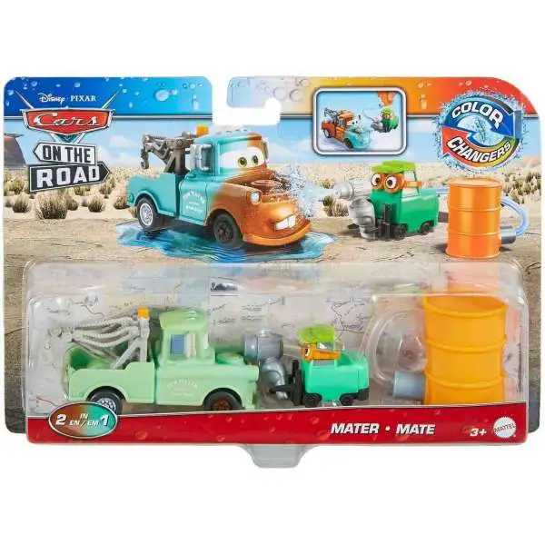 Disney / Pixar Cars On The Road Color Changers Mater Diecast Car [with Pitty]