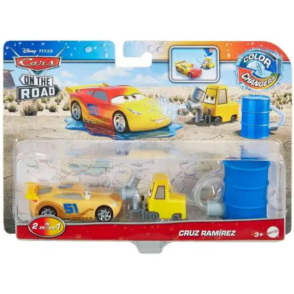 Disney / Pixar Cars On The Road Color Changers Cruz Ramirez Diecast Car [with Pitty]