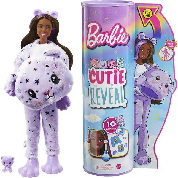 Barbie Cutie Reveal Fantasy Series Teddy Bear Surprise Doll