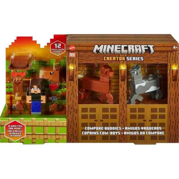 Minecraft Creator Series Cowpoke Buddies Exclusive 3.25-Inch Playset