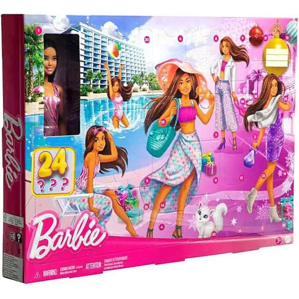Barbie 2024 Holiday Advent Calendar [24 Clothing & Accessory Surprises, Damaged Package]