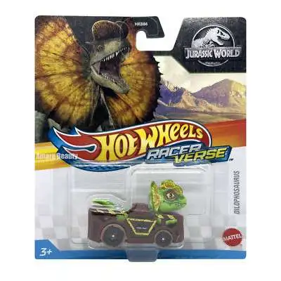 Hot Wheels RacerVerse Jurassic World Dilophosaurus Die Cast Car