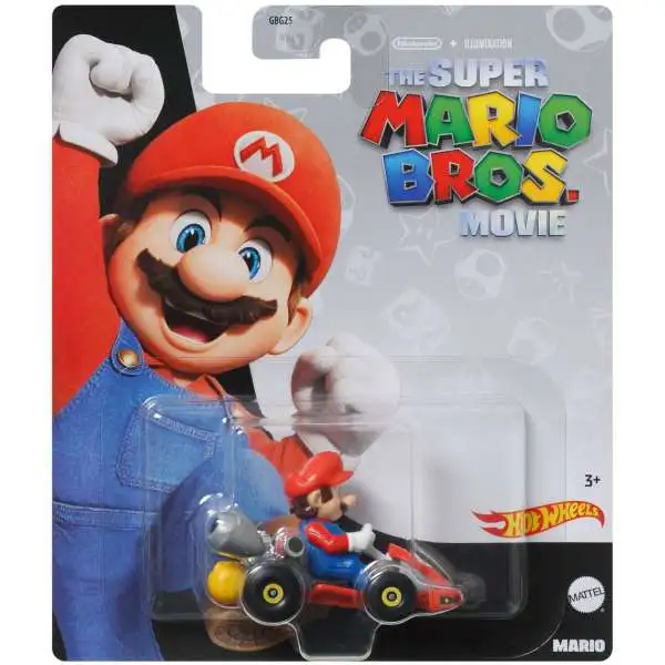 Hot Wheels The Super Mario Bros. Movie Mario Diecast Car