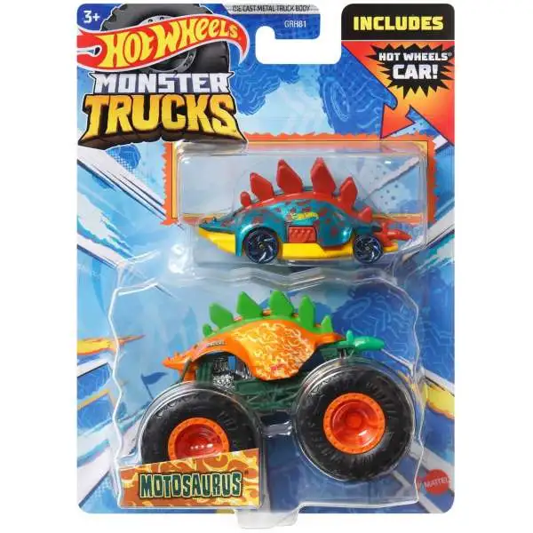 Diecast 164  Truck Demo Doubles - Motosaurus vs Mega Wrex