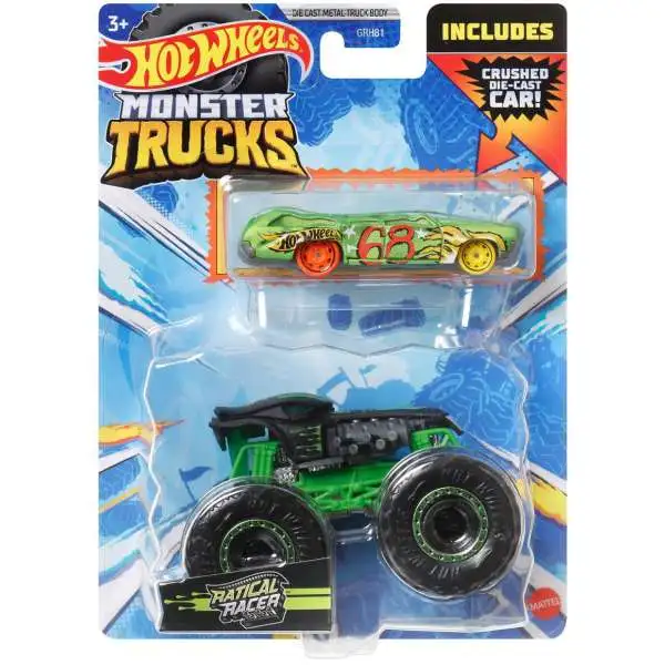 Hot Wheels Monster Trucks Ratical Racer 164 Diecast Car 2-Pack Mattel Toys  - ToyWiz