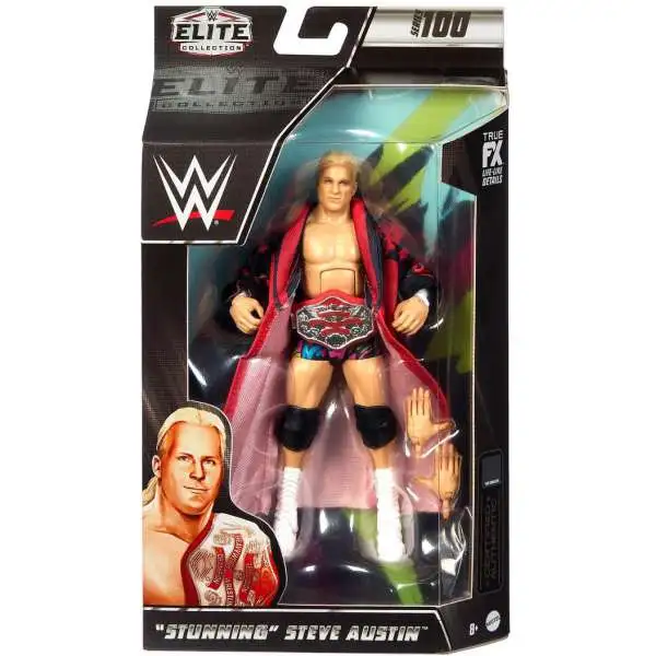 WWE Wrestling Elite Collection Series 100 Stunning Steve Austin Action Figure [w/ Television Title Belt]