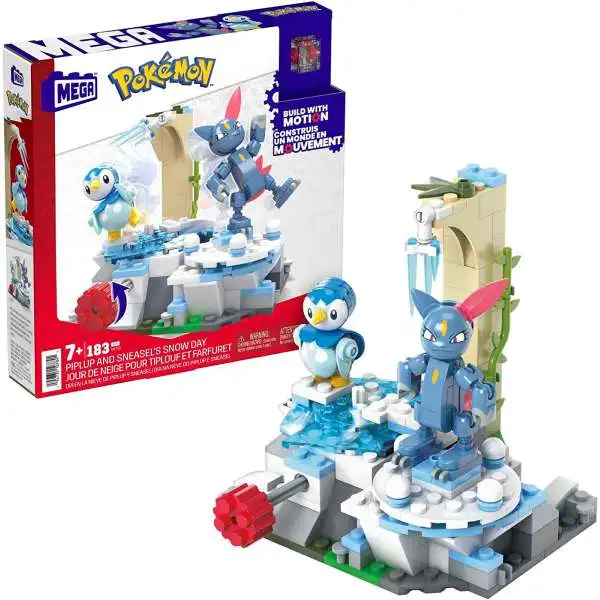 Pokemon Piplup & Sneasel's Snow Day Set