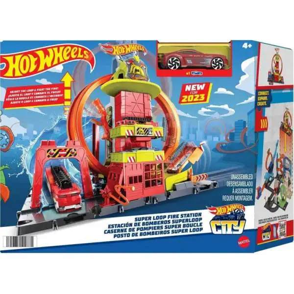 Hot Wheels City Burger Drive-Thru Playset with 1 Diecast Vehicle Free  Shipping!