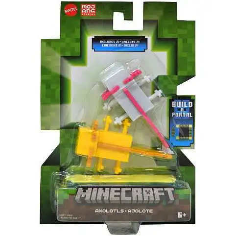 Minecraft Toys 3.25-Inch Action Figures Collection, Axolotls