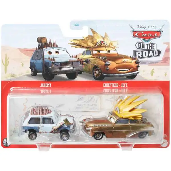 Disney / Pixar Cars On The Road Metal Jeremy & Chieftess Diecast Car 2-Pack