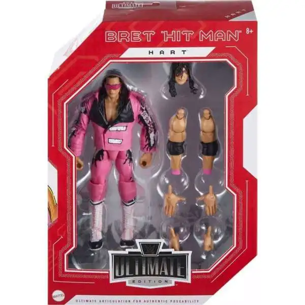 WWE Wrestling Ultimate Edition Legends Bret "Hit Man" Hart Exclusive Action Figure