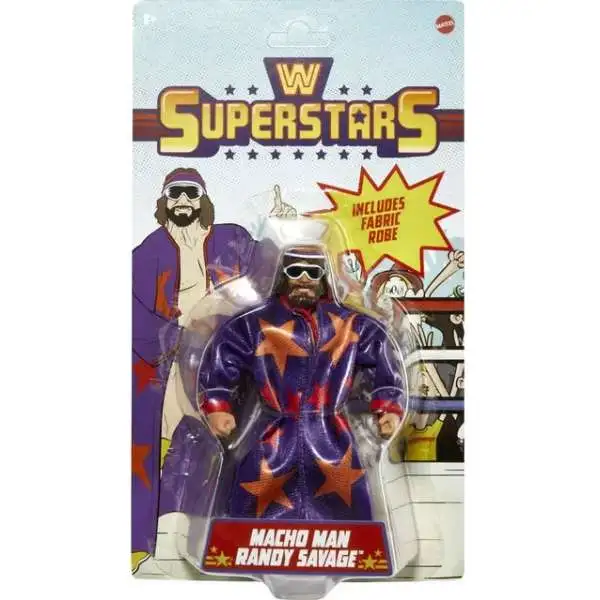 WWE Wrestling Retro Superstars "Macho Man" Randy Savage Exclusive Action Figure [Damaged Package]