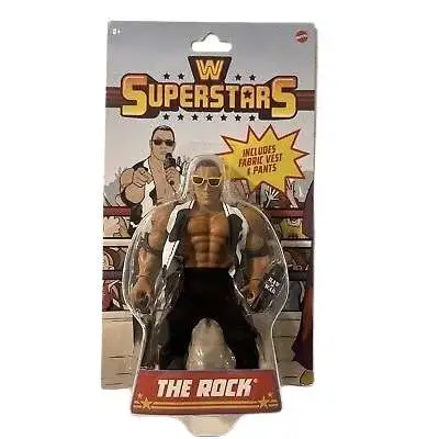 WWE Wrestling Retro Superstars The Rock Action Figure