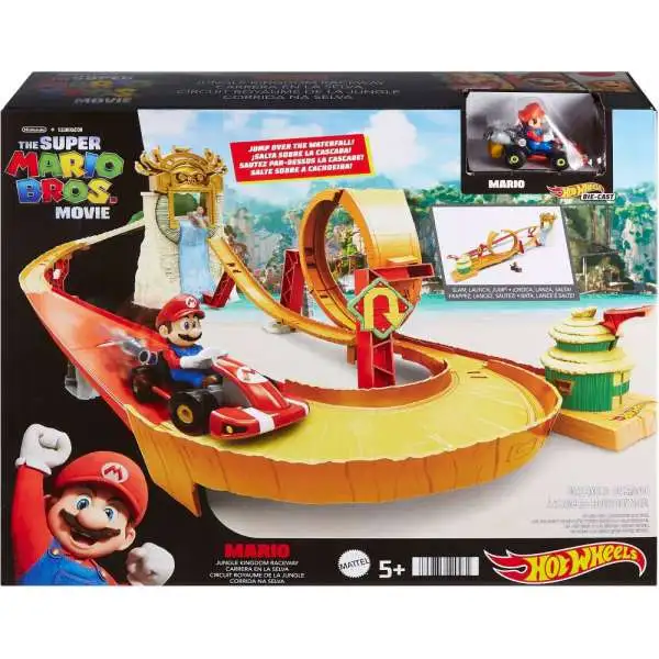 Hot Wheels Mario Kart Mario Circuit Lite 164 Track Set Mattel Toys - ToyWiz