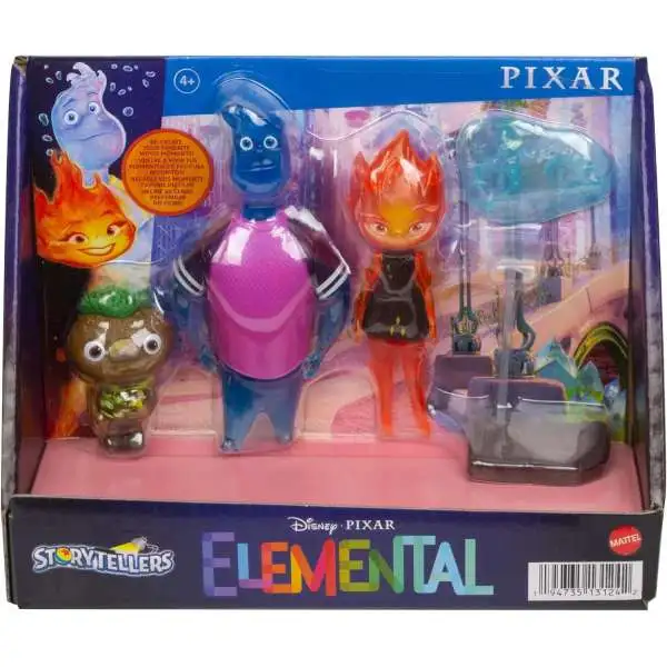 Disney and Pixar Action Figure 3 Pack of Elemental Characters