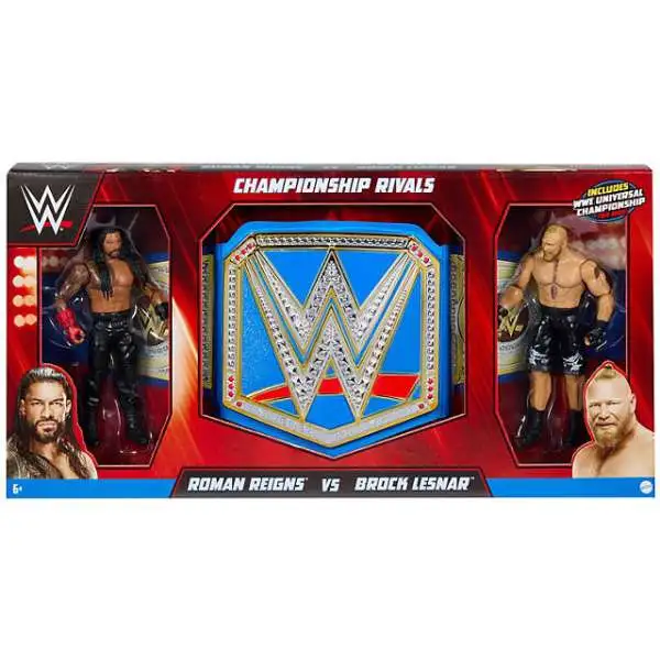 WWE Wrestling Championship Rivals Roman Reigns & Brock Lesnar Exclusive Action Figure 2-Pack [with Belt]