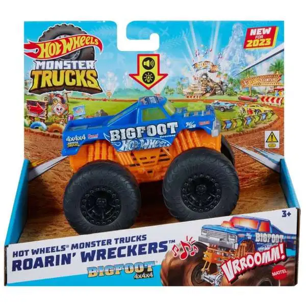 Hot Wheels Monster Trucks Roarin' Wreckers Bigfoot 4x4x4 Vehicle